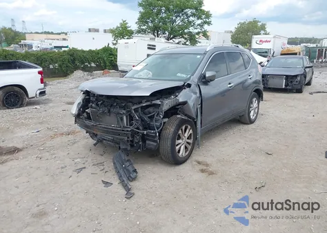 2016 Nissan Rogue Sv из США, поврежденный, VIN KNMAT2MVXGP600099